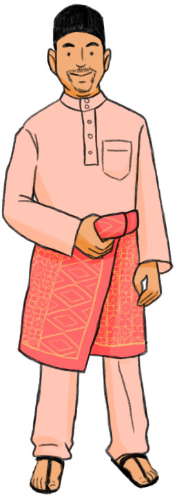 マレー系イスラム教徒の男性